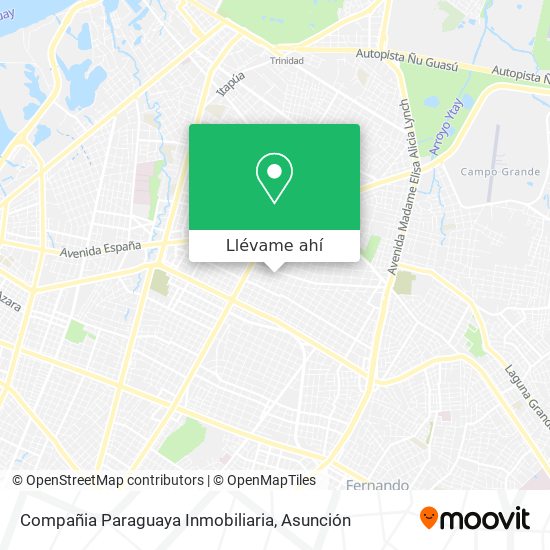 Mapa de Compañia Paraguaya Inmobiliaria