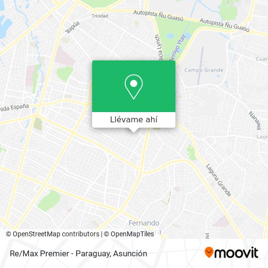 Mapa de Re/Max Premier - Paraguay