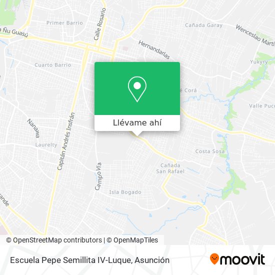 Mapa de Escuela Pepe Semillita IV-Luque