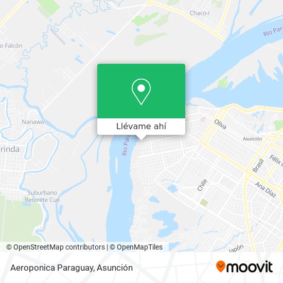 Mapa de Aeroponica Paraguay