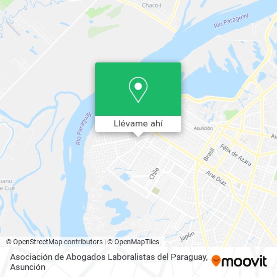 Mapa de Asociación de Abogados Laboralistas del Paraguay
