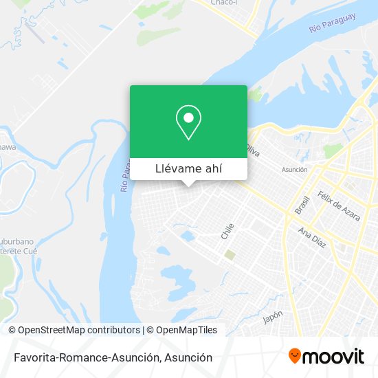 Mapa de Favorita-Romance-Asunción