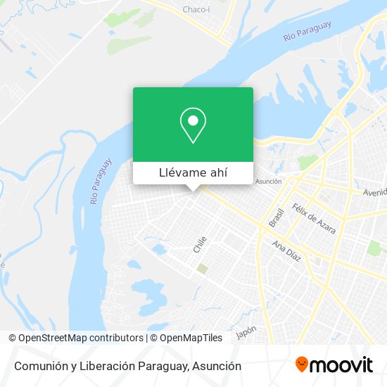 Mapa de Comunión y Liberación Paraguay