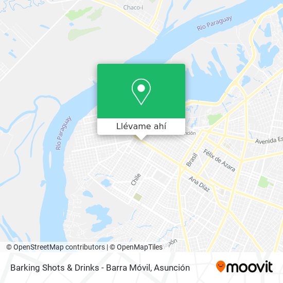 Mapa de Barking Shots & Drinks - Barra Móvil