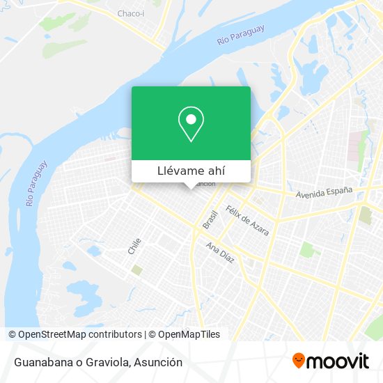 Mapa de Guanabana o Graviola