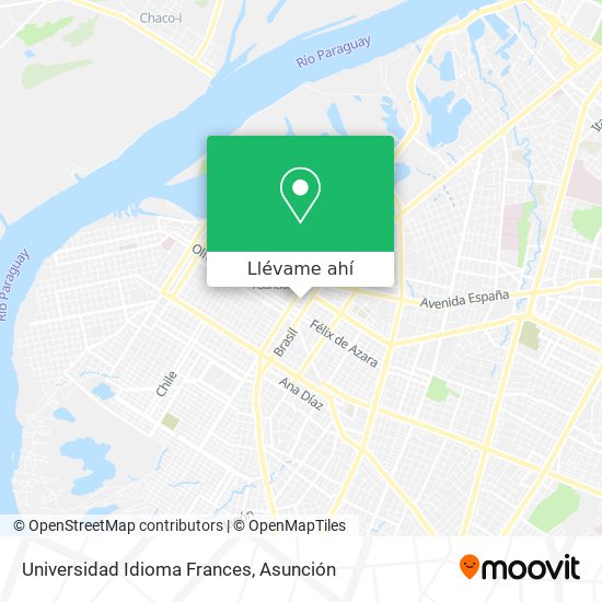 Mapa de Universidad Idioma Frances