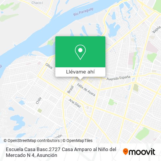 Mapa de Escuela Casa Basc.2727 Casa Amparo al Niño del Mercado N 4