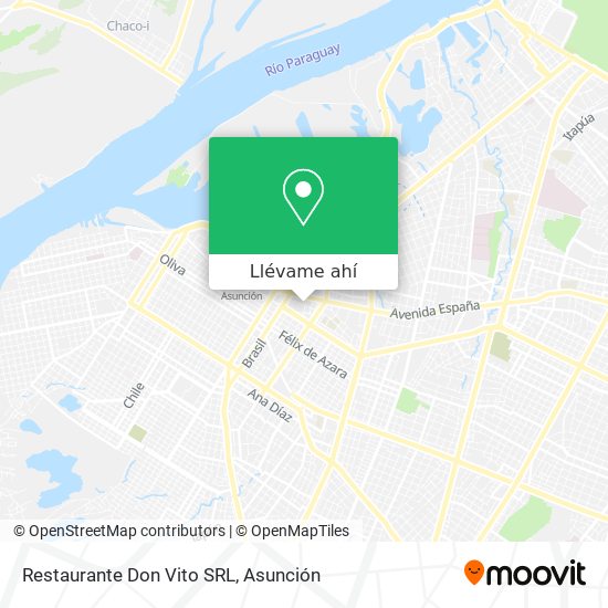 Mapa de Restaurante Don Vito SRL