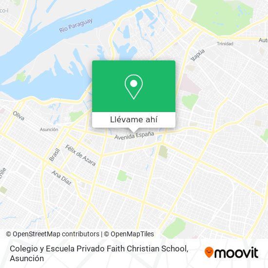 Mapa de Colegio y Escuela Privado Faith Christian School