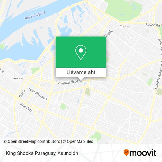 Mapa de King Shocks Paraguay