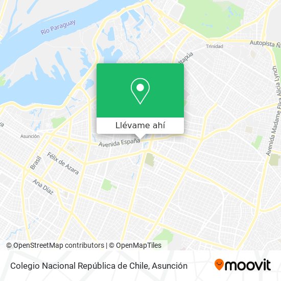 Mapa de Colegio Nacional República de Chile