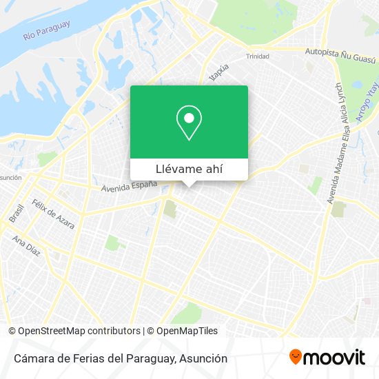 Mapa de Cámara de Ferias del Paraguay