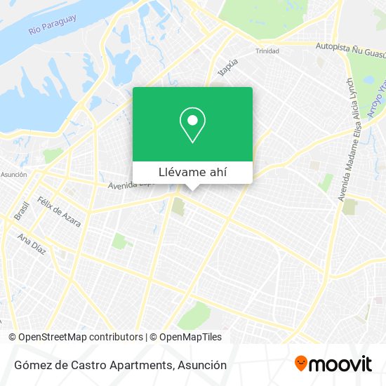 Mapa de Gómez de Castro Apartments