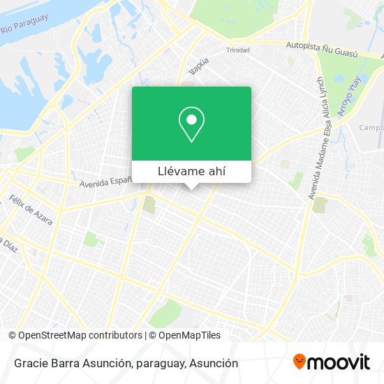 Mapa de Gracie Barra Asunción, paraguay