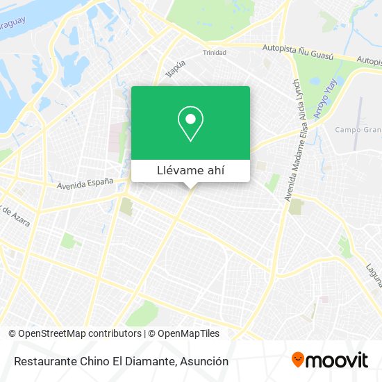 Mapa de Restaurante Chino El Diamante
