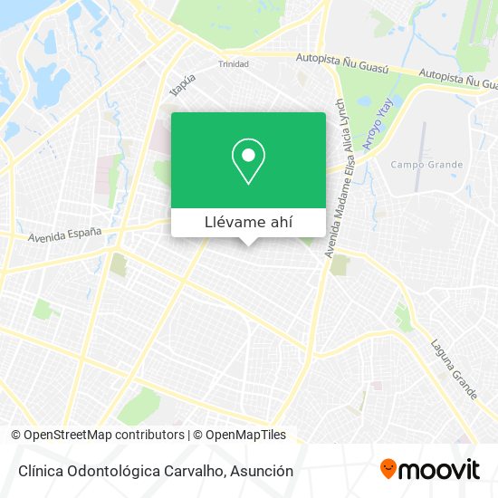 Mapa de Clínica Odontológica Carvalho