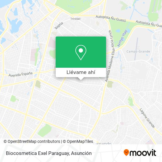 Mapa de Biocosmetica Exel Paraguay