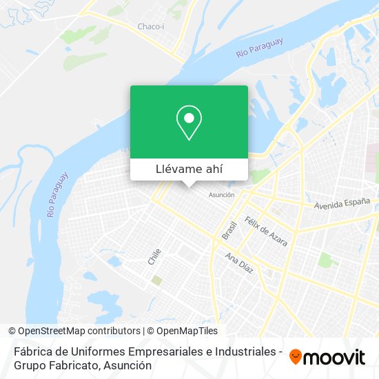 Mapa de Fábrica de Uniformes Empresariales e Industriales - Grupo Fabricato