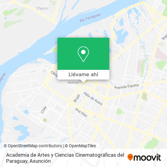Mapa de Academia de Artes y Ciencias Cinematográficas del Paraguay