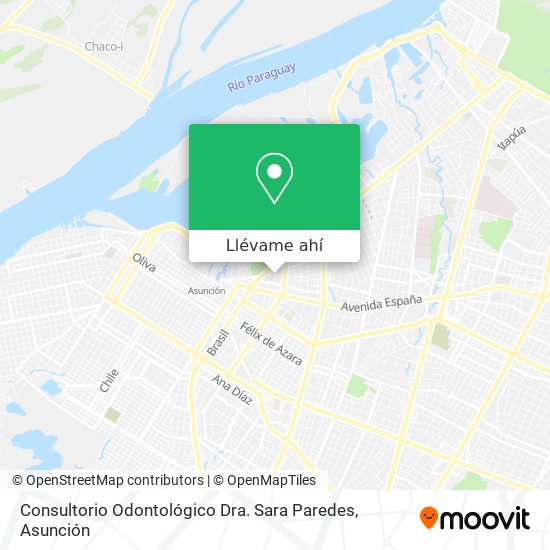 Mapa de Consultorio Odontológico Dra. Sara Paredes