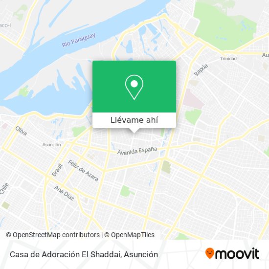 Mapa de Casa de Adoración El Shaddai