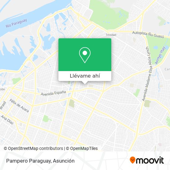 Mapa de Pampero Paraguay