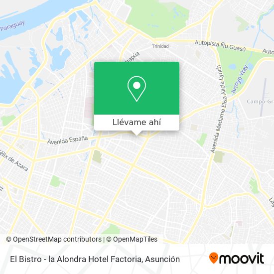 Mapa de El Bistro - la Alondra Hotel Factoria