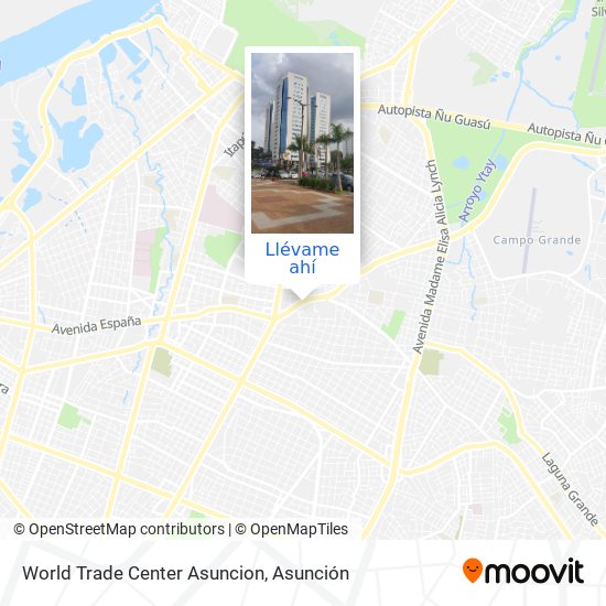 Mapa de World Trade Center Asuncion