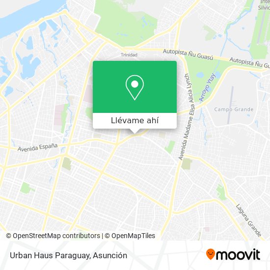 Mapa de Urban Haus Paraguay