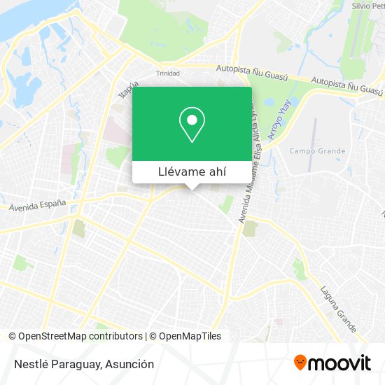Mapa de Nestlé Paraguay