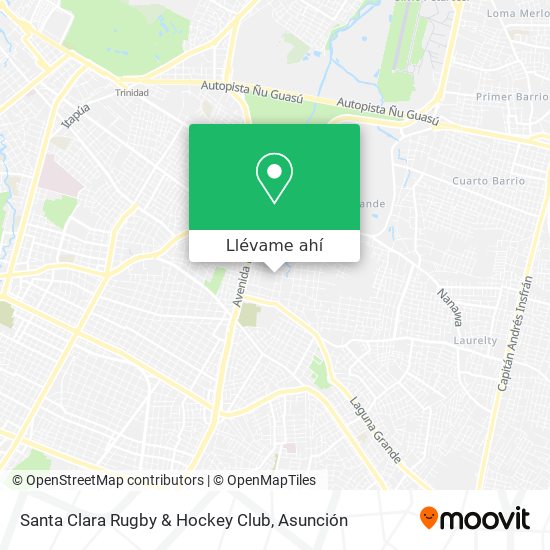 Mapa de Santa Clara Rugby & Hockey Club
