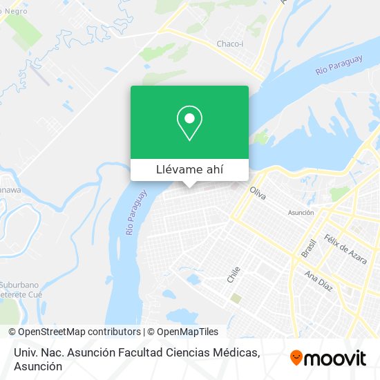 Mapa de Univ. Nac. Asunción Facultad Ciencias Médicas