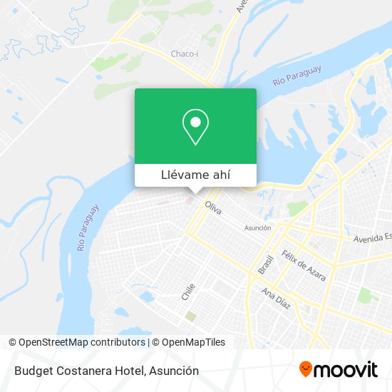 Mapa de Budget Costanera Hotel