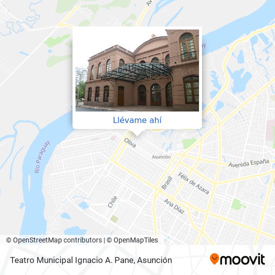 Mapa de Teatro Municipal Ignacio A. Pane