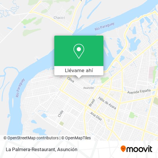 Mapa de La Palmera-Restaurant
