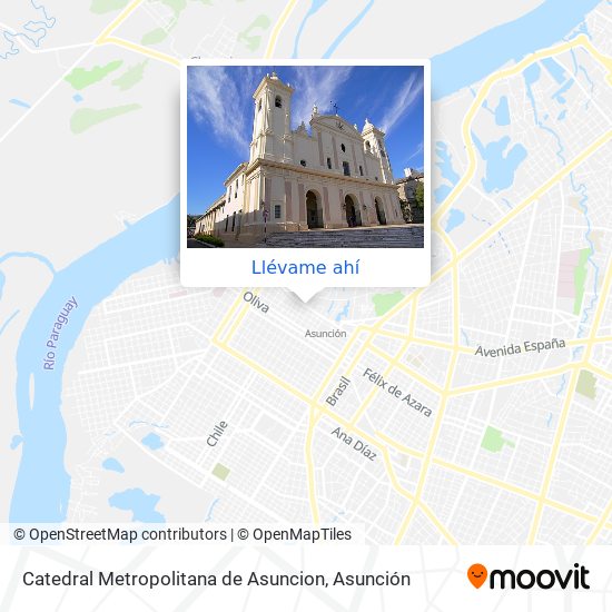 Mapa de Catedral Metropolitana de Asuncion