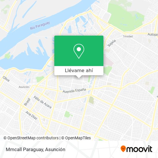 Mapa de Mmcall Paraguay