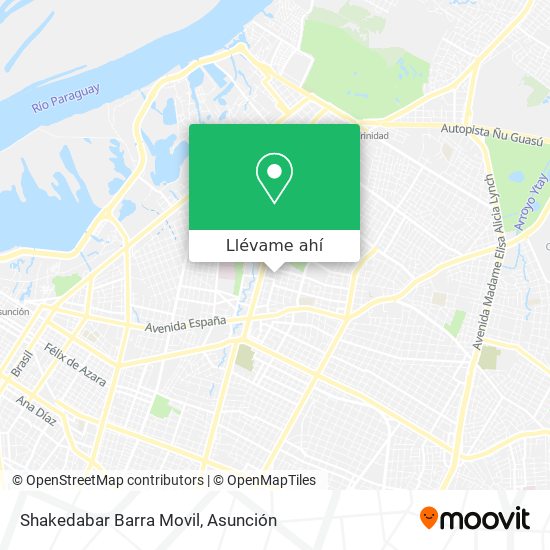 Mapa de Shakedabar Barra Movil