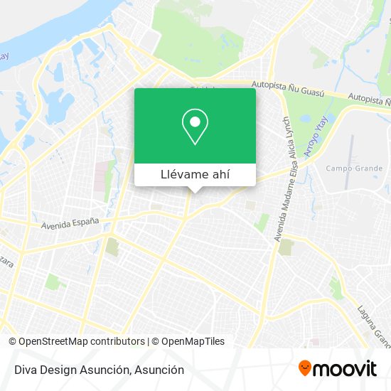 Mapa de Diva Design Asunción