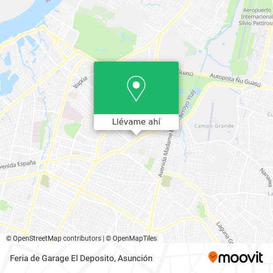 Mapa de Feria de Garage El Deposito