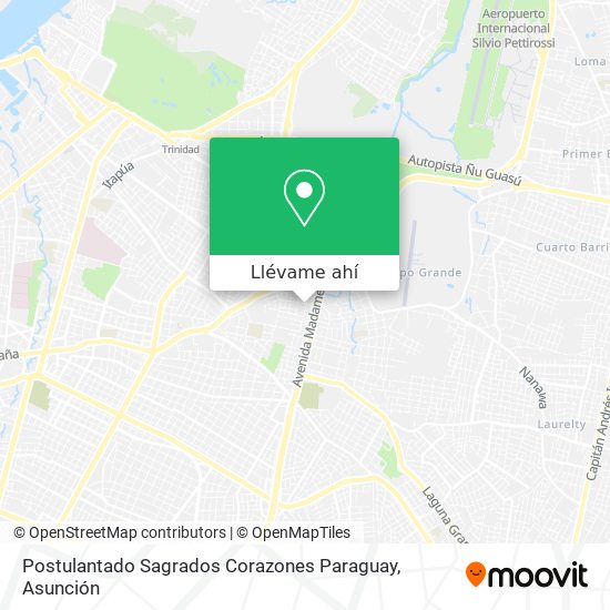 Mapa de Postulantado Sagrados Corazones Paraguay