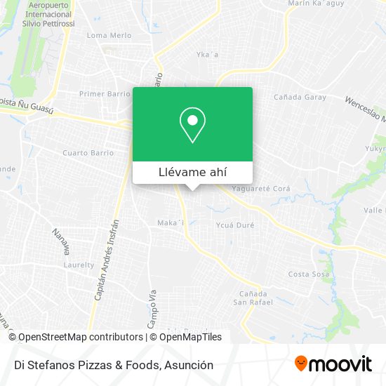 Mapa de Di Stefanos Pizzas & Foods