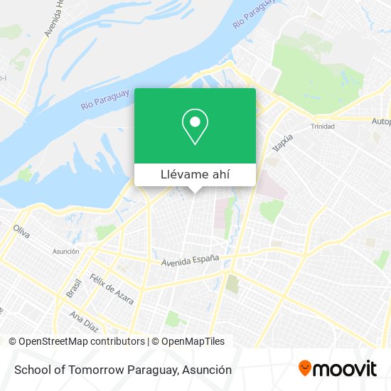 Mapa de School of Tomorrow Paraguay