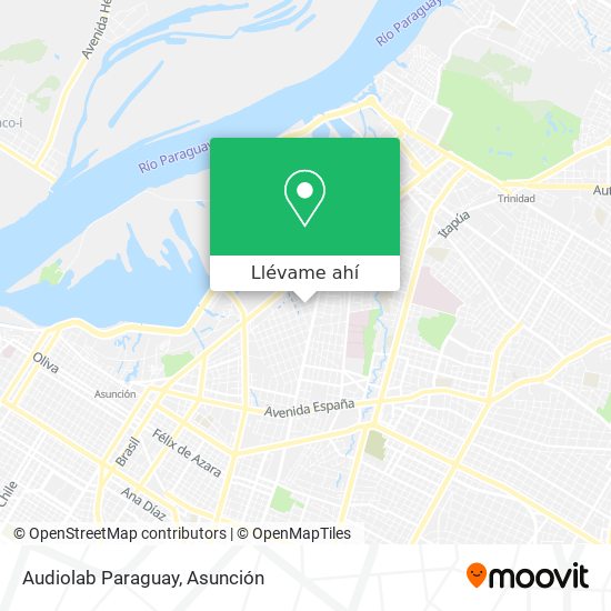 Mapa de Audiolab Paraguay