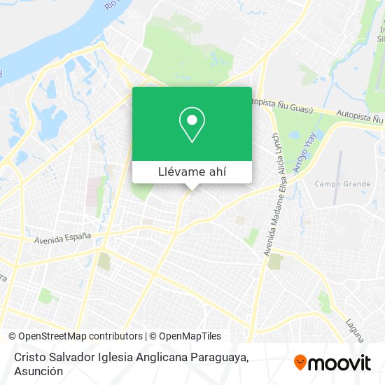 Mapa de Cristo Salvador Iglesia Anglicana Paraguaya