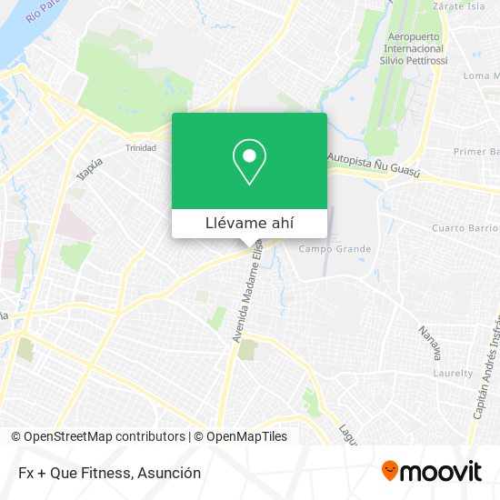 Mapa de Fx + Que Fitness