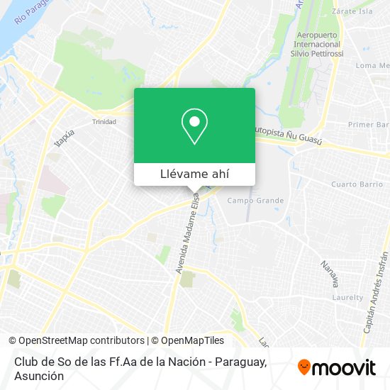 Mapa de Club de So de las Ff.Aa de la Nación - Paraguay