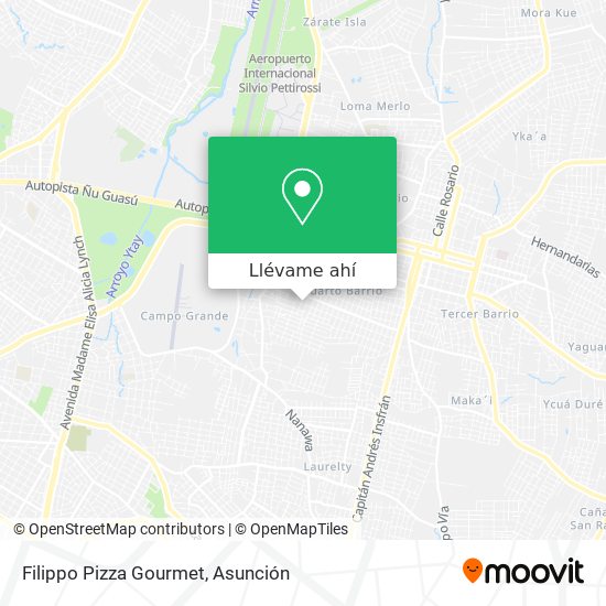 Mapa de Filippo Pizza Gourmet