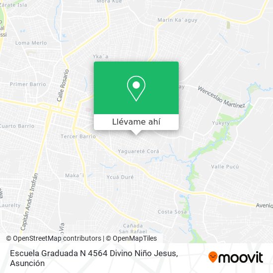 Mapa de Escuela Graduada N 4564 Divino Niño Jesus
