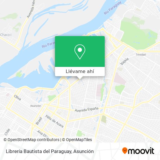 Mapa de Librería Bautista del Paraguay